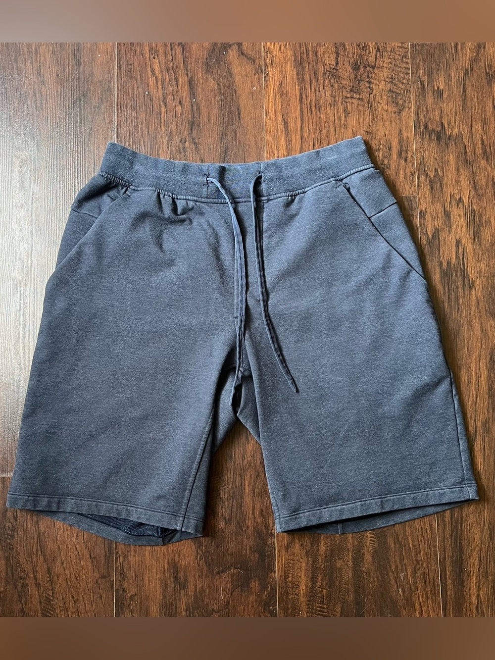 Lululemon City Sweat Shorts Mens Medium Blue French Terry Zip Pocket
